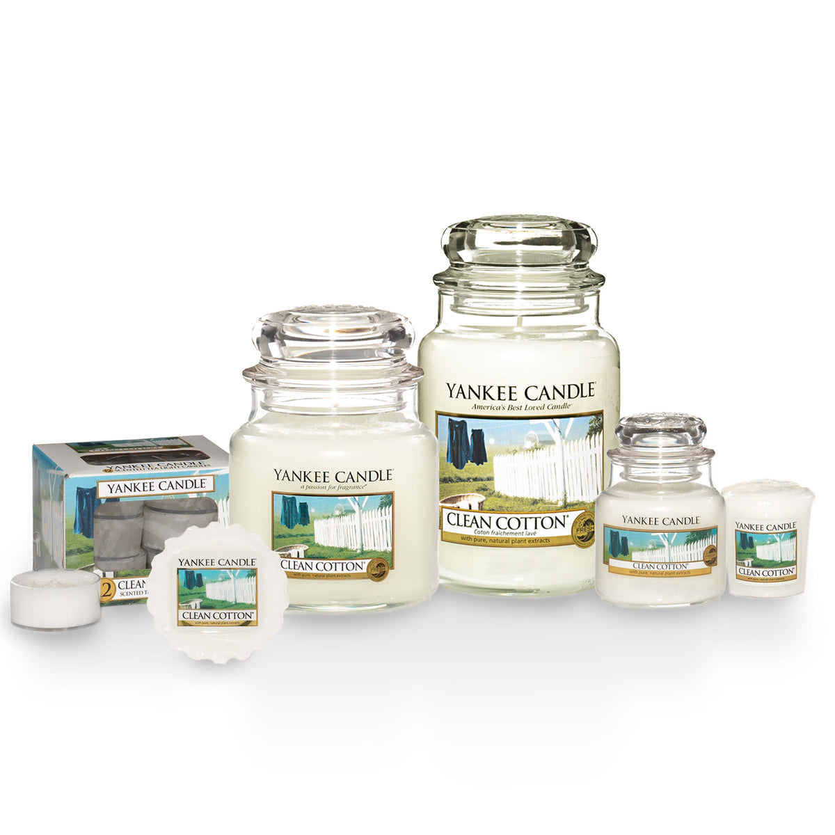 Yankee Candle Candela Grande Signature Clean Cotton - Yankee